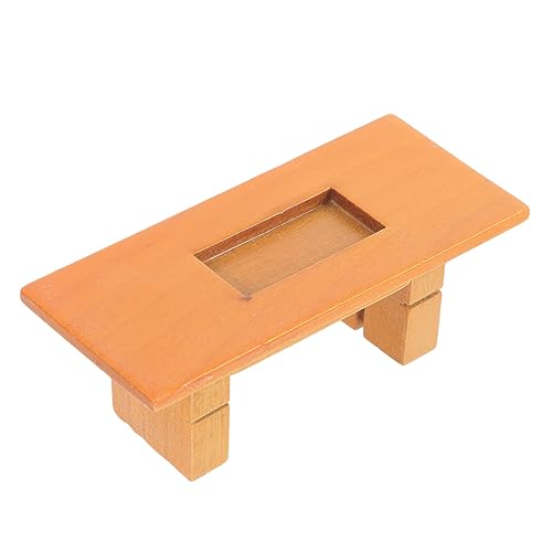 FELTECHELECTR 1:12 Mini-Möbelmodell-Couchtisch Miniatur-Tischmöbel Figur Party Kleiner Teetisch winzige Tischmöbel kleinmöbel holzmöbel Hausmodelle Mini-Tisch Miniatur-Tischdekoration hölzern von FELTECHELECTR