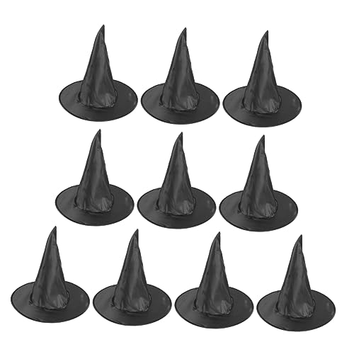 FELTECHELECTR 10 Stück Teiliges Schwarze Hexenhüte aus Leichtem Lustige Halloween Kostümaccessoires und Foto Requisiten Atmungsaktive Hexenhüte für Kostümpartys und Dekorationen FELTECHELECTR 10 Stück Teiliges Schwarze Hexenhüte aus Leichtem Lustige Halloween Kostümaccessoires und Foto Requisiten Atmungsaktive Hexenhüte für Kostümpartys und Dekorationen von FELTECHELECTR