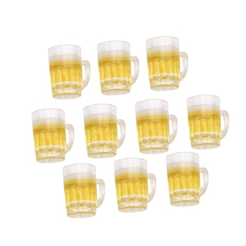 FELTECHELECTR 10pcs Mini Bier Becher Für Puppe Tiny Bier Tasse Dekorationen Miniatur Becher von FELTECHELECTR