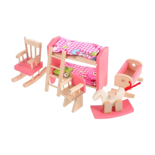 FELTECHELECTR 12 Mit Etagenbett Und Schaukelpferd Spielset Für Kinder Ideal Zum Spielen Und Dekorieren Von Puppenhäusern von FELTECHELECTR