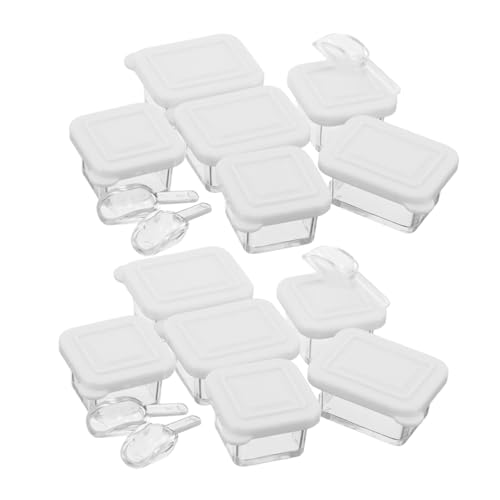 FELTECHELECTR 12 Sätze Puppenhaus-Lunchbox Miniatur-zubehör Miniaturschmuck Kleines Puppenhaus Zubehör Weiß Plastik FELTECHELECTR 12 Sätze Puppenhaus-Lunchbox Miniatur-zubehör Miniaturschmuck Kleines Puppenhaus Zubehör Weiß Plastik von FELTECHELECTR