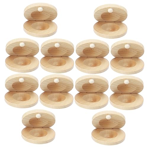 FELTECHELECTR 12 Stck Teiliges Holz Kastagnetten Finger Kastagnetten Musikspielzeug Rhythmus Instrument Holzspielzeug für Musikalische Früherziehung und Koordinationsförderung FELTECHELECTR 12 Stck Teiliges Holz Kastagnetten Finger Kastagnetten Musikspielzeug Rhythmus Instrument Holzspielzeug für Musikalische Früherziehung und Koordinationsförderung von FELTECHELECTR