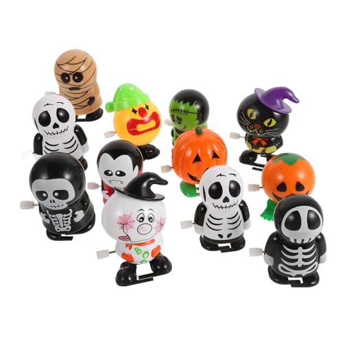 FELTECHELECTR Halloween Aufziehspielzeug Cartoon Wind Up Gehen Für Bunte Figuren Für Halloween Feiern Und Spielspaß von FELTECHELECTR