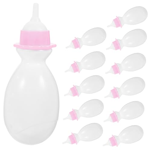 FELTECHELECTR 12St Babyflasche zubehör kinderküche küche zubehor weihnachtsmitbringsel spielzeuge milchflasche Gefälligkeiten für die Babyparty Plastik Weiß von FELTECHELECTR