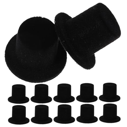FELTECHELECTR 15 Stück Teiliges Miniatur Puppenhut aus Flockigem Harz Kleine DIY Dekohüte für Bastelprojekte Handliche Mini Zylinderhüte für Puppen und Weihnachtsdekoration FELTECHELECTR 15 Stück Teiliges Miniatur Puppenhut aus Flockigem Harz Kleine DIY Dekohüte für Bastelprojekte Handliche Mini Zylinderhüte für Puppen und Weihnachtsdekoration von FELTECHELECTR