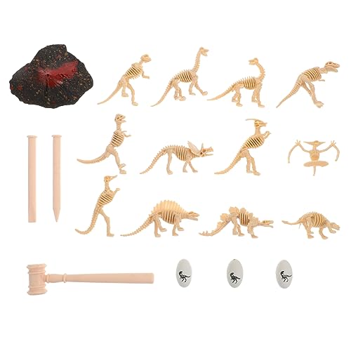 FELTECHELECTR 19st Dinosaurier-Skelett Stilvolles Archäologisches Spielzeug Kreative Desktop-Ornament Lernspielzeug Kreatives Dinosaurierspielzeug Dinosaurier Spielzeug Ausgrabungsspielzeug Abs von FELTECHELECTR