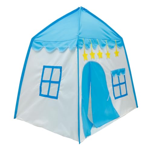 FELTECHELECTR 1Stk Kinderzelt Babyspielhaus Innenzelt für Kinder großes spielhaus für mädchen Tent Kinder zelte Spielzeug tragbares Zelt für Kinder Indoor-Spielhaus Fasergerüst Blue von FELTECHELECTR