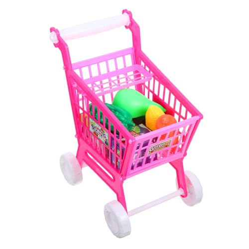 FELTECHELECTR Kinder Shoing Cart Spielzeug Einkaufswagen Spielzeug Kinder Spielen Spielzeug Puppen Lagerregal zufälligen Stil von FELTECHELECTR