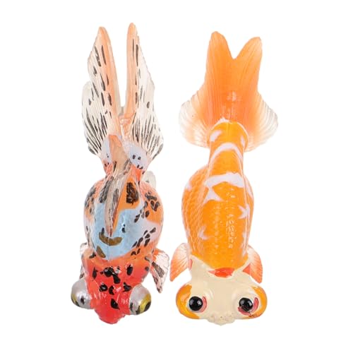 FELTECHELECTR 2 STK Simuliertes Fischspielzeug Aquarium - Fischglas-Spielzeug Fischspielzeug Für Kinder Simulierte Fischfigur Fisch Dekorationen Fisch-Modell PVC von FELTECHELECTR