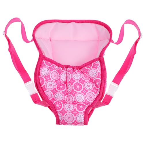 FELTECHELECTR 2 Stück 18 Tragehilfe für Babypuppen Halter trage Puppe tragbare Taschen Puppen-Tragegurt Puppen-Tragehilfe Puppen Babytrage atmungsaktive Puppentrage Puppenschlinge Rosa von FELTECHELECTR