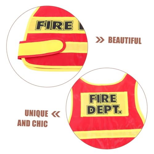 FELTECHELECTR 2 Stück Feuerwehrweste Teiliges aus Stoff für Kleinkinder Atmungsaktiv Bequem Fördert Kreativität und Teamwork für Faschingskostüme Rollenspiele Karneval und Geburtstagsfeiern FELTECHELECTR 2 Stück Feuerwehrweste Teiliges aus Stoff für Kleinkinder Atmungsaktiv Bequem Fördert Kreativität und Teamwork für Faschingskostüme Rollenspiele Karneval und Geburtstagsfeiern von FELTECHELECTR
