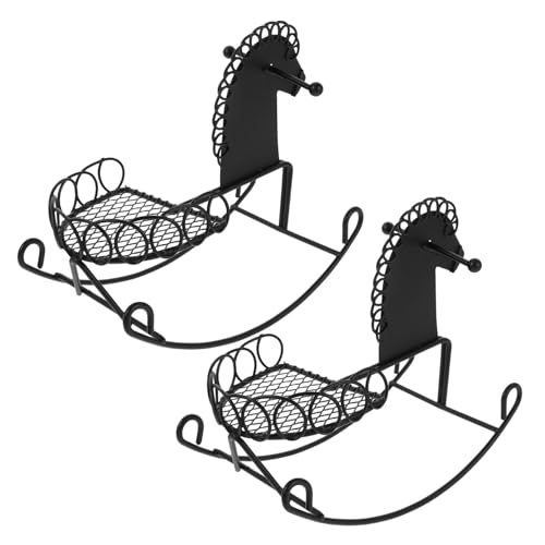 FELTECHELECTR 2 Stück Mini Schaukelpferd Deko Klein Tragbar für Puppenhaus Miniaturspielzeug Fotorequisite Vielseitig für Kinderzimmer und Kreative Wohnraumgestaltung FELTECHELECTR 2 Stück Mini Schaukelpferd Deko Klein Tragbar für Puppenhaus Miniaturspielzeug Fotorequisite Vielseitig für Kinderzimmer und Kreative Wohnraumgestaltung von FELTECHELECTR