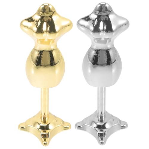 FELTECHELECTR 2 Stück Miniatur Puppenkleiderständer Glänzend Gold Silber Kompakter Leichter Puppenkleid Halter für Knitterfreie Präsentation Kindersicherer Glatter Puppen Mannequin Ständer für FELTECHELECTR 2 Stück Miniatur Puppenkleiderständer Glänzend Gold Silber Kompakter Leichter Puppenkleid Halter für Knitterfreie Präsentation Kindersicherer Glatter Puppen Mannequin Ständer für von FELTECHELECTR
