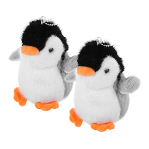 FELTECHELECTR 2 Stück üsch Pinguin Schlüsselanhänger Süße Pinguin Stofftier Anhänger Für Taschen Und Rucksäcke Ideales Für Pinguin Liebhaber Perfekte Taschendekoration von FELTECHELECTR