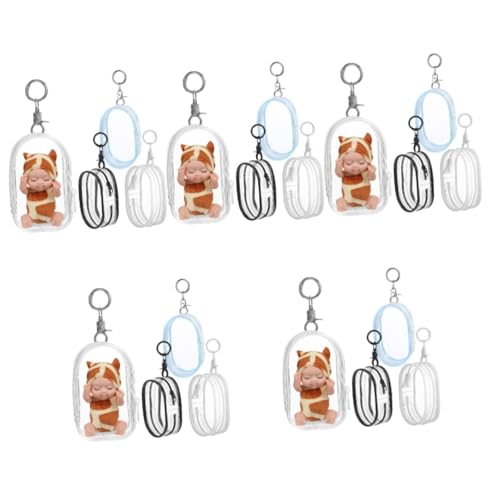 FELTECHELECTR 20 STK Blindbox-babytasche Hängender Jalousiekoffer Schlüsselanhänger-Beutel Puppentragetasche Minifiguren-präsentationstasche Tragetasche Für Puppen Figurenvitrine Taschen Plastik von FELTECHELECTR