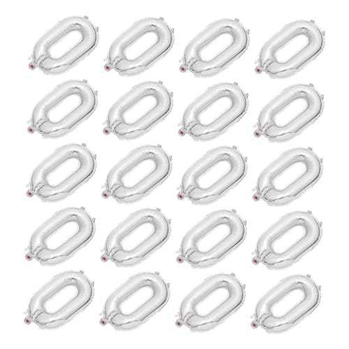 FELTECHELECTR 20 Stück Teiliges Silberne Aluminium Folienballons Langlebige Party Deko für Geburtstag Hochzeit Babyparty Wiederverwendbar Sicher und Vielseitig für Wand und Fensterschmuck FELTECHELECTR 20 Stück Teiliges Silberne Aluminium Folienballons Langlebige Party Deko für Geburtstag Hochzeit Babyparty Wiederverwendbar Sicher und Vielseitig für Wand und Fensterschmuck von FELTECHELECTR