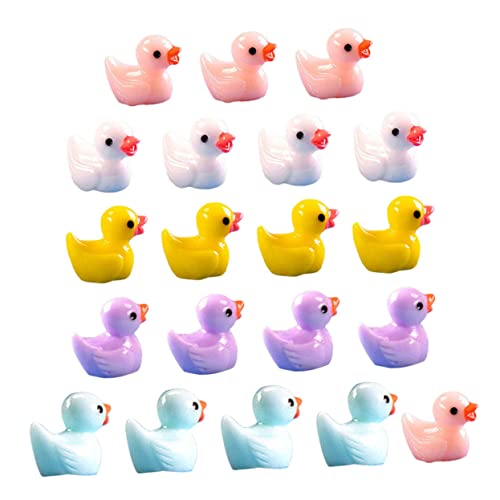 FELTECHELECTR 200 STK künstliche Ente Miniatur-Feenfiguren Mini-Essen Mikro-Enten kleine Enten Garten-Miniatur-Ornament Spielzeug für Kinder kinderspielzeug gartenfiguren Harzdekor Harz-Anhänger von FELTECHELECTR