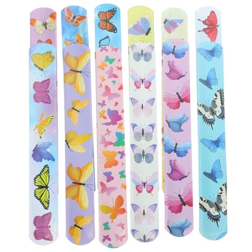 FELTECHELECTR 24stücke Schmetterling Slap Armbänder Kinderschmuck Partygeschenke Kinderarmbänder Mit Schmetterlingsmotiv Stahlblech Für Party Spiel Preis Im Klassenzimmer FELTECHELECTR 24stücke Schmetterling Slap Armbänder Kinderschmuck Partygeschenke Kinderarmbänder Mit Schmetterlingsmotiv Stahlblech Für Party Spiel Preis Im Klassenzimmer von FELTECHELECTR