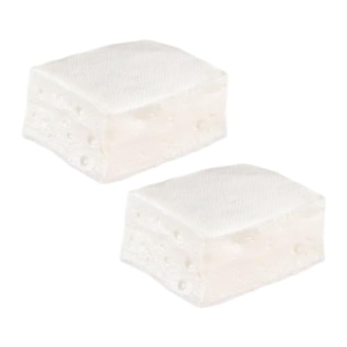 FELTECHELECTR 2St Simuliertes Tofu-Modell Simulations-Tofu-Modell Tofu-Verzierung Faux-Food-Modell künstlich hühner Spielzeug küchendekoration Simulation Tofu Dekor Tofu-Modell-Dekor PVC Weiß von FELTECHELECTR