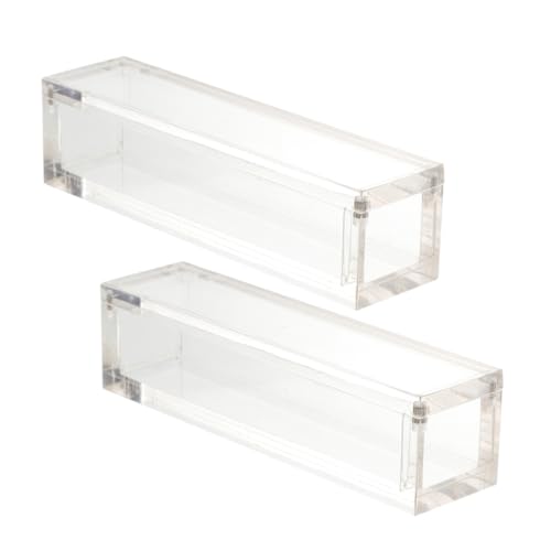 FELTECHELECTR 2er-Box Für Würfel Spielwürfeletui Led Spielen Magnetische Kugeln Würfelbecher Beleuchtete Vitrine DND-würfelbehälter Würfel Fall Acryl Transparent von FELTECHELECTR