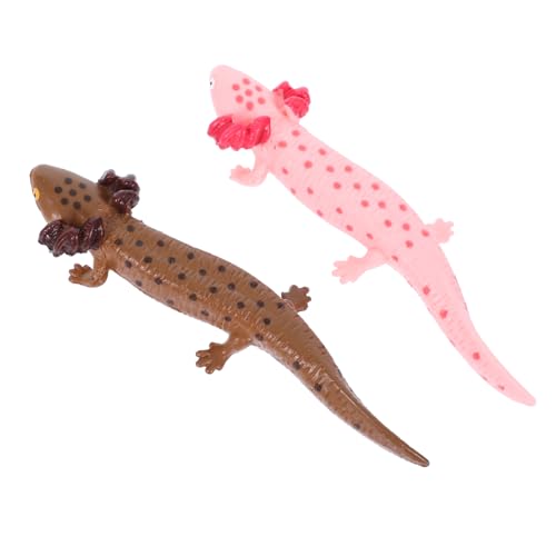 FELTECHELECTR 2st Salamander-modellspielzeug Gefälschter Salamander Realistische Axolotl-spielzeuge Realistisches Spielzeug Künstliche Salamander-Figur Gruselige Reptilientiere Plastik von FELTECHELECTR