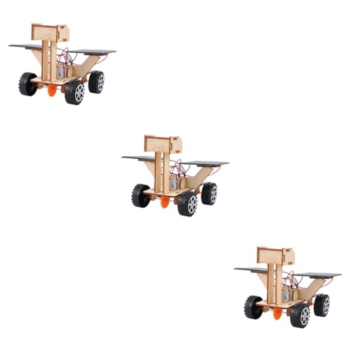 FELTECHELECTR 3 Stück Technologie DIY Handgefertigte Zusammengebaute Spielzeuge Solar Mond Rover Modelle Solar Mond Rover Spielzeug Kinderspielzeug Kinderspielzeug Zum Zusammenbauen von FELTECHELECTR