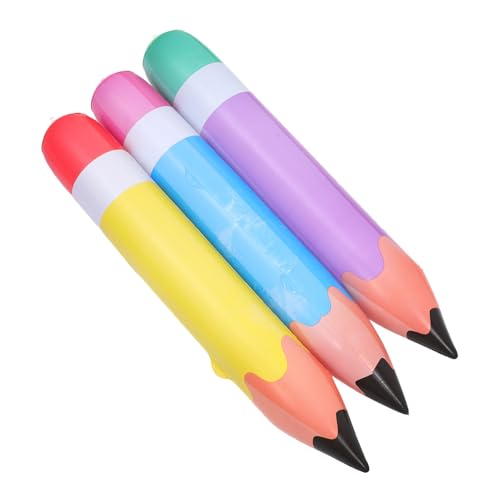FELTECHELECTR 3 Stück Teiliges Aufblasbares PVC Bleistiftspielzeug Bunte Riesenstifte in Gelb Dekorative Schulanfang Party Deko für Innen und Außen Festliche Klassenraumdekoration FELTECHELECTR 3 Stück Teiliges Aufblasbares PVC Bleistiftspielzeug Bunte Riesenstifte in Gelb Dekorative Schulanfang Party Deko für Innen und Außen Festliche Klassenraumdekoration von FELTECHELECTR