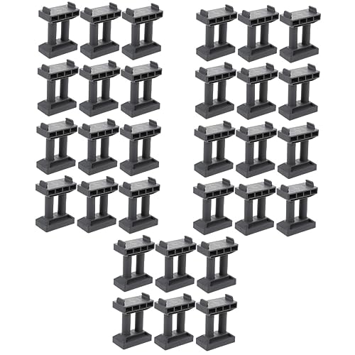 FELTECHELECTR 30 Stück Schienenpfeiler Zubehör Schienenstützen DIY Brückenmodell Lustiger Zug Brückenpfeiler Zum Spielen Brückenpfeiler Modelleisenbahn Brückenpfeiler Für Spiele von FELTECHELECTR