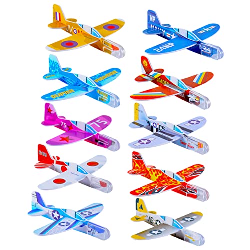 FELTECHELECTR 32 Teiliges Mini Segelflugzeug Modell Für Kinder Buntes Flugzeug Spielzeug Aus Ideal Für Kleinkinder Perfektes Flughafen Und Freizeitspielzeug Fördert Die Motorik von FELTECHELECTR