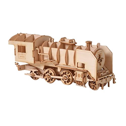 FELTECHELECTR 3D Holzpuzzle Lernspielzeug Modelleisenbahn Bausatz Aus Ideal Für Kinder Und Fördert Kreativität Und Konzentration Perfektes Für Jeden Anlass von FELTECHELECTR