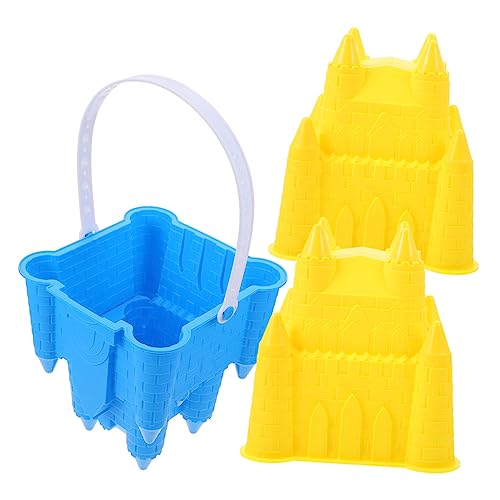 FELTECHELECTR 3St Burgfass Outdoor draußen Outdoor Toys for Beach Toys for Sand Play Toys achteckiges Schlossspielzeug aus Sandformen Abs von FELTECHELECTR