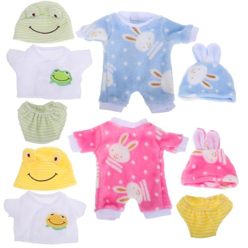 FELTECHELECTR 12 Zoll Puppe Strampler Baby Puppe Kleidung Sets Reborn Puppe Zubehör Amerikanischen Puppe Outfits Robust von FELTECHELECTR