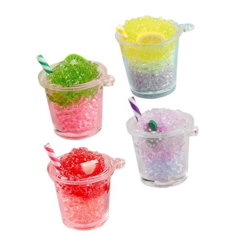 FELTECHELECTR 4 Stück Teiliges Miniatur Getränke Leuchtende Resin Eisbecher Farblich Gemischt Puppenhaus Zubehör Realistische Miniatur Dekoration FELTECHELECTR 4 Stück Teiliges Miniatur Getränke Leuchtende Resin Eisbecher Farblich Gemischt Puppenhaus Zubehör Realistische Miniatur Dekoration von FELTECHELECTR