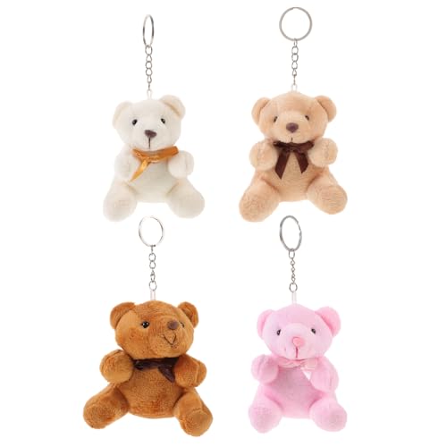FELTECHELECTR 4 Stück Teiliges Plüschbär Schlüsselanhänger Weiche Stofftier Anhänger Ästhetische Taschencharms Lebensechte Kuscheltiere Dekorationen für Hochzeit Geburtstagsfeier FELTECHELECTR 4 Stück Teiliges Plüschbär Schlüsselanhänger Weiche Stofftier Anhänger Ästhetische Taschencharms Lebensechte Kuscheltiere Dekorationen für Hochzeit Geburtstagsfeier von FELTECHELECTR
