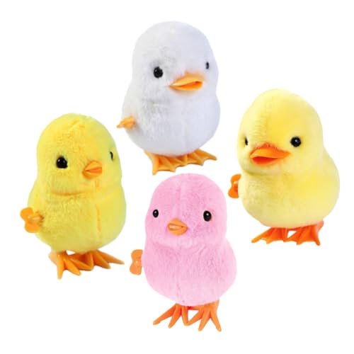 FELTECHELECTR 4er Set Aufziehspielzeug Küken üsch Huhn Und Ente Springendes Für Niedliche Wind Up Spielzeuge Für Kleinkinder Ideale Für Jungen Und ädchen von FELTECHELECTR