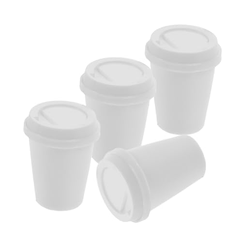 FELTECHELECTR 4stücke Teiliges Miniatur Puppenhaus Kaffee-tassen Realistische Kleine Plastikbecher Für Kreative Spielwelten Für Sammler Und Bastelprojekte Robust Und Langlebig FELTECHELECTR 4stücke Teiliges Miniatur Puppenhaus Kaffee-tassen Realistische Kleine Plastikbecher Für Kreative Spielwelten Für Sammler Und Bastelprojekte Robust Und Langlebig von FELTECHELECTR