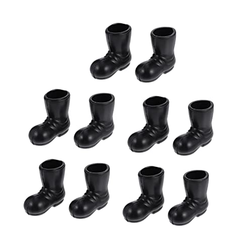 FELTECHELECTR 5 Paar Mini Stiefel Mini Weihnachtsmann Stiefel Miniatur Regenstiefel Weihnachts Puppenstiefel Miniatur Stiefel Zum Basteln Mini Weihnachtsmann Stiefel Zum Basteln Exquisite von FELTECHELECTR