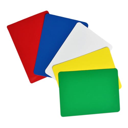 FELTECHELECTR 5 Stück Poker Schneidkarten Plastikkarten Schnittkarten Kunststoff Poker Schnittkarten Pokerscheiben Desktop Spielzubehör PVC Poker Schnittkarten Poker Zubehör von FELTECHELECTR