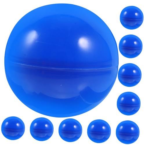 FELTECHELECTR 50 Stück Spiel Lotteriekugeln farbige Kugeln Bingorad und Bälle Pongbälle bunt Bingokugel hohl Blau unterhaltungsspiele Game Night spielzeuge Spielzeug Bälle Aktivität Blue von FELTECHELECTR