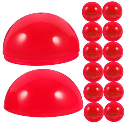 FELTECHELECTR 50 Stück Spielbälle Nummerierte Bälle Spieltisch Spiele Spielball Partyball Becher Ziehbälle Bingo Zahlenbälle Bingobälle Event Hohle Spielzeugkapseln Zu von FELTECHELECTR