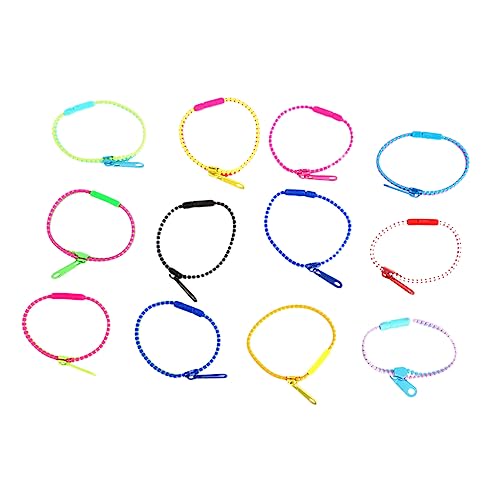 FELTECHELECTR 50 Stück für Kinderarmbänder friendship bracelet plastikenten laufstall jakobsweg Partygeschenk Armband für die Party Reißverschlussarmband für von FELTECHELECTR