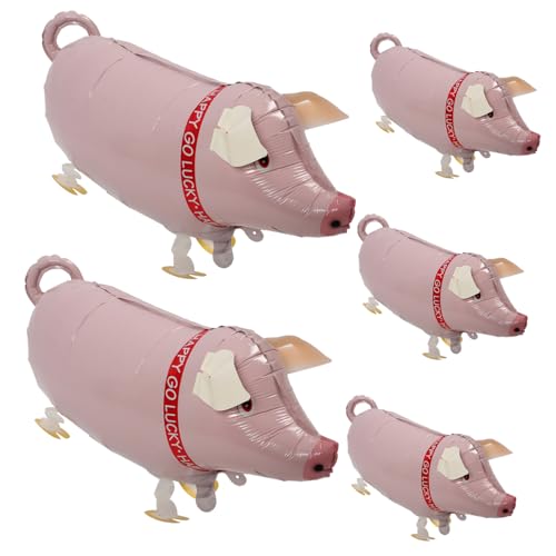 FELTECHELECTR 5stücke Aufblasbares Schwein Ballon Spielzeug Für Junge Mädchen Geburtstagsparty Dekoration Party Zubehör Für Indoor Outdoor Aktivitäten FELTECHELECTR 5stücke Aufblasbares Schwein Ballon Spielzeug Für Junge Mädchen Geburtstagsparty Dekoration Party Zubehör Für Indoor Outdoor Aktivitäten von FELTECHELECTR