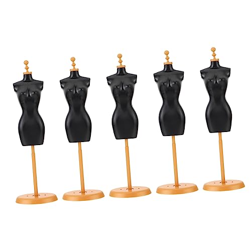 FELTECHELECTR 5St Modellständer Windeln Sitz Auto seltsam Puppenwagen puppenkleiderbügel Puppen kleiderbügel Puppenkleiderhalter Schaufensterpuppenständer Kleiderständer für Puppen Plastik Black von FELTECHELECTR