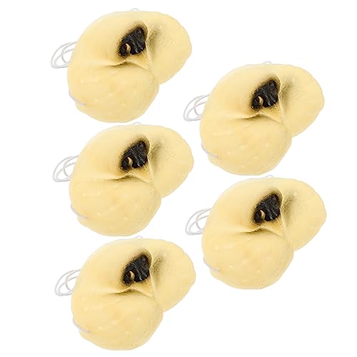 FELTECHELECTR 5St Schweinenase tiermasken Tier Masken Verkleidungsaccessoire Tierisches Accessoire zwillengummi Halloween-Maske Kostüm austauschbarer Zirkus austauschbare Tiernasenstütze Vinyl von FELTECHELECTR