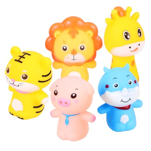 FELTECHELECTR 5st Tierfigurenspielzeug Kinderspielzeug Kinder Spielzeug Spielzeuge Puppentrage Handpuppen Für Kinder Figuren Fingerspielzeug Schöne Fingerpuppen Tierhand-fingerpuppe PVC von FELTECHELECTR