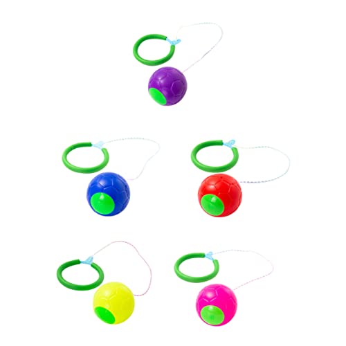 FELTECHELECTR 5st Tritt Den Ball Überspringen Sie Es Spielzeug Fitnessspiel Für Kinder Blinkender Sprungring Springendes Ringspielzeug Sport Für Kinder Blitzspielzeug Springsport Plastik von FELTECHELECTR