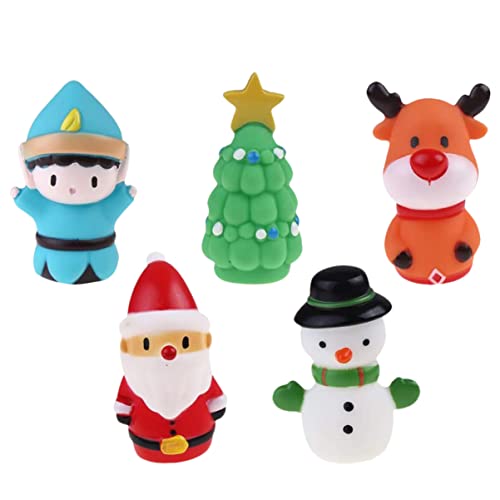 FELTECHELECTR 5st Weihnachts- Fingerabdeckung Fingerpuppe Weiches Gummi von FELTECHELECTR