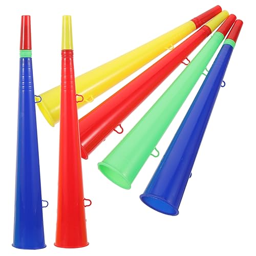 FELTECHELECTR 6 Stück Sportfans Trompete Laut Party Horn Fan Jubel Instrument Instrumente Spielzeug Spielset Trompete Geräuschmacher Spielhorn Geräuschmacher Stadionhorn Zum Jubeln Sportspiel von FELTECHELECTR