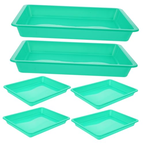 FELTECHELECTR 6st Puzzle-tablett Puzzle-stapeltabletts Spielzeug-serviertabletts Aufbewahrungshalter Für Puzzles Puzzle-aufbewahrungsschalen Perlen Tabletts Blockiert Ablagefächer Green Pp von FELTECHELECTR