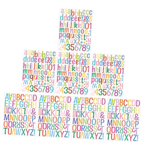 FELTECHELECTR 8 Blätter Selbstklebende Vinyl Buchstaben Zahlen Aufkleber Bogen Bunte Alphabet Nummern Sticker für Scrapbooking DIY Beschriftung Langlebig Leicht Ablösbar FELTECHELECTR 8 Blätter Selbstklebende Vinyl Buchstaben Zahlen Aufkleber Bogen Bunte Alphabet Nummern Sticker für Scrapbooking DIY Beschriftung Langlebig Leicht Ablösbar von FELTECHELECTR